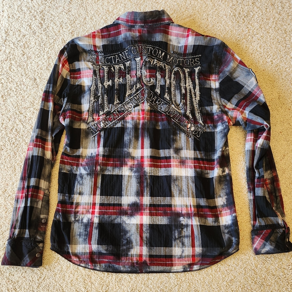 AFFLICTION Black Premium Long-sleeve Button-down - Size XL - Picture 9 of 12